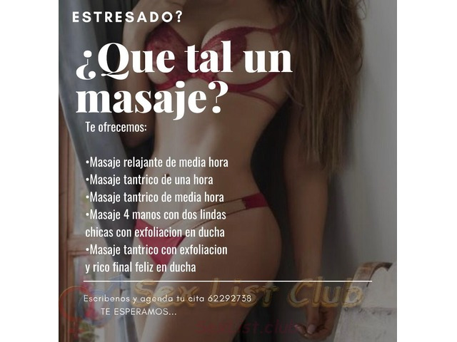 Ven y disfruta de un rico masaje te ofrecemos todo tipo